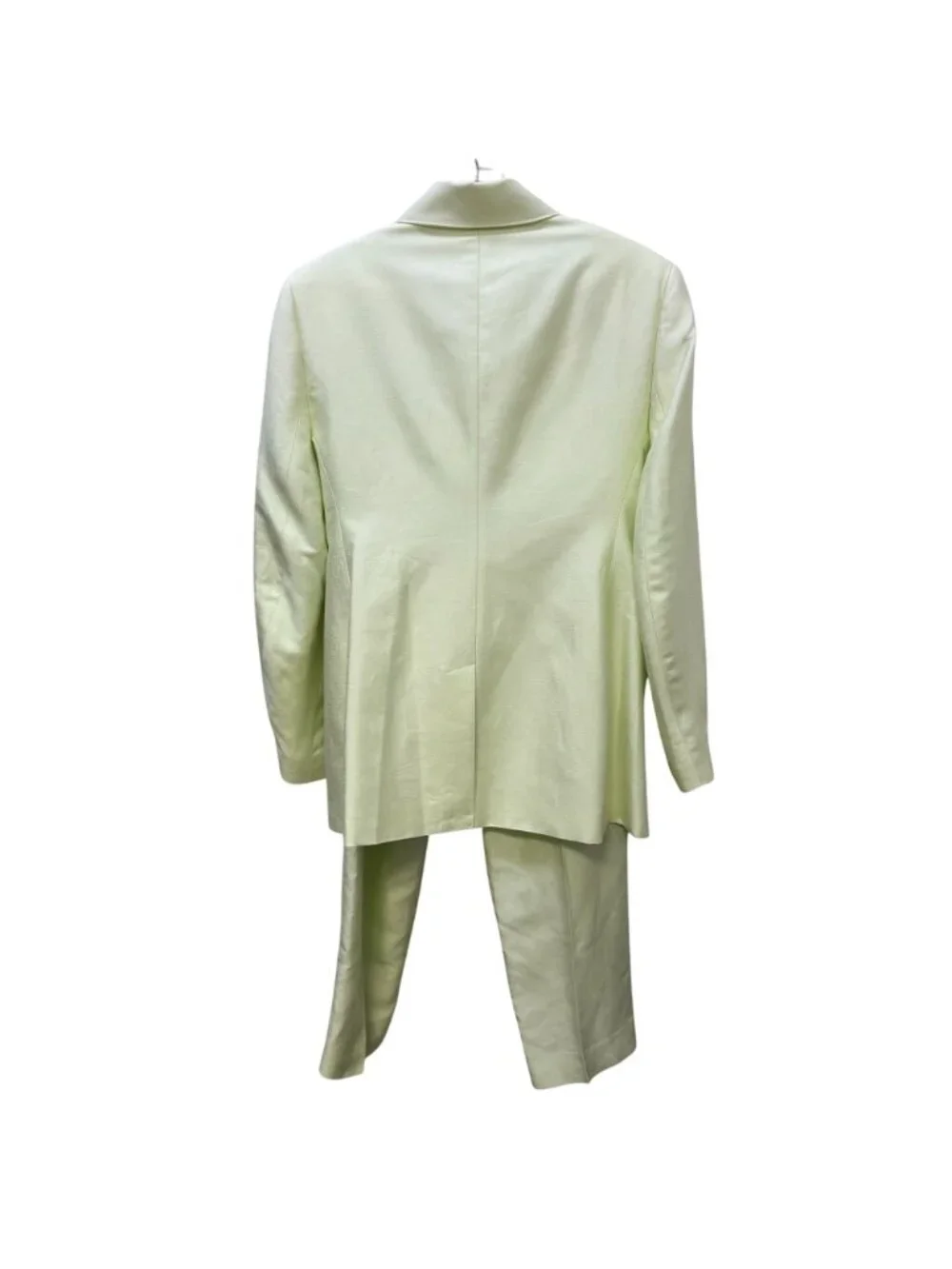 NWT Banana Republic Petite Lime Green Pantsuit Set Blazer & Trousers 4